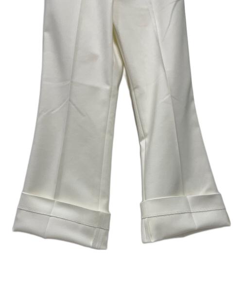 LE PHIL（ル フィル）LE PHIL (ル フィル) ダブルクロスストレッチフレアパンツ アイボリー サイズ:1の古着・服飾アイテム
