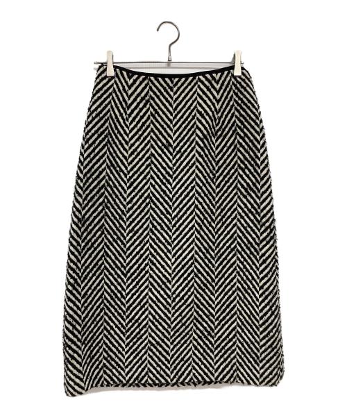ADORE（アドーア）ADORE (アドーア) ビックヘリンボーンスカート ブラック サイズ:36の古着・服飾アイテム