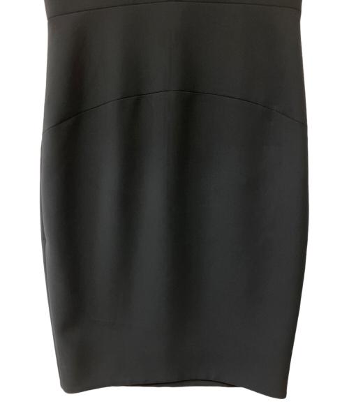 YOKO CHAN（ヨーコチャン）YOKO CHAN (ヨーコチャン) パールスリットネックノースリーブワンピース ブラック サイズ:36の古着・服飾アイテム