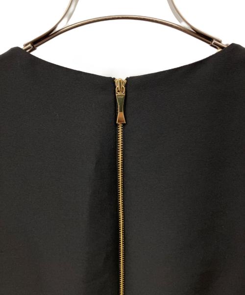 Kate Spade（ケイトスペード）Kate Spade (ケイトスペード) ラインストーンリボン付ワンピース ブラック サイズ:4の古着・服飾アイテム