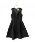Kate Spade（ケイトスペード）の古着「ラインストーンリボン付ワンピース」｜ブラック