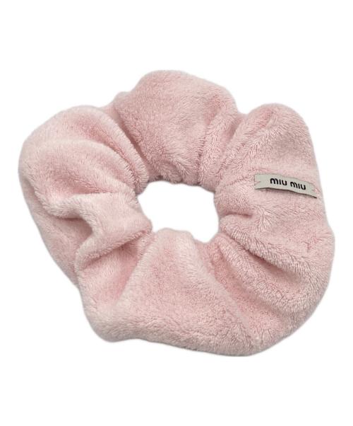 MIU MIU（ミュウミュウ）MIU MIU (ミュウミュウ) テリークロス シュシュ ピンクの古着・服飾アイテム