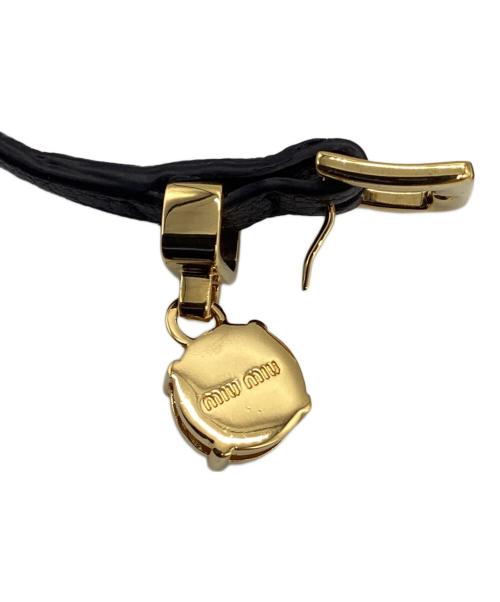 MIU MIU（ミュウミュウ）MIU MIU (ミュウミュウ) マドラスレザーブレスレットの古着・服飾アイテム