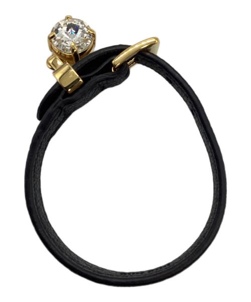 MIU MIU（ミュウミュウ）MIU MIU (ミュウミュウ) マドラスレザーブレスレットの古着・服飾アイテム