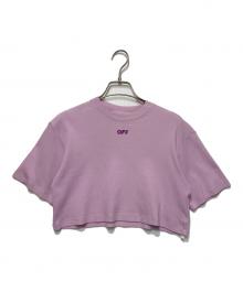 OFFWHITE（オフホワイト）の古着「リブクロップドTシャツ」｜ライラック