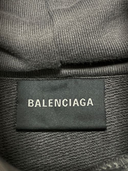 BALENCIAGA（バレンシアガ）BALENCIAGA (バレンシアガ) プルオーバーパーカー グレー サイズ:Mの古着・服飾アイテム