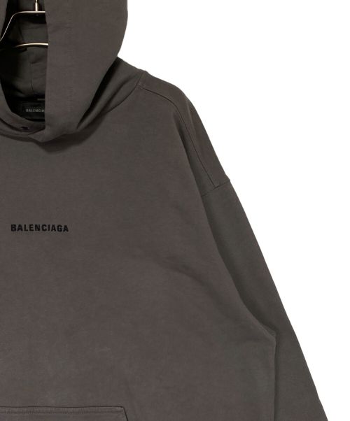 BALENCIAGA（バレンシアガ）BALENCIAGA (バレンシアガ) プルオーバーパーカー グレー サイズ:Mの古着・服飾アイテム