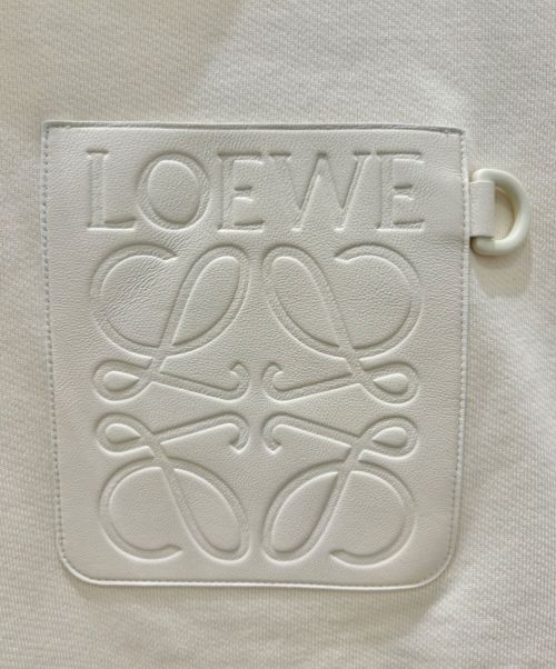 LOEWE（ロエベ）LOEWE (ロエベ) アナグラムリラックスフィットフーディー オフホワイト サイズ:Lの古着・服飾アイテム