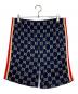 GUCCI（グッチ）の古着「GG Jaquard Jersey Shorts」｜ネイビー