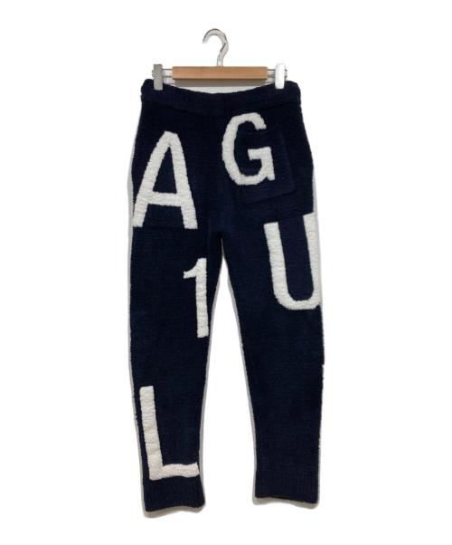 1PIU1UGUALE3 RELAX（ウノピゥウノウグァーレトレ リラックス）1PIU1UGUALE3 RELAX (ウノピゥウノウグァーレトレ リラックス) ボアパンツ ネイビー サイズ:Mの古着・服飾アイテム