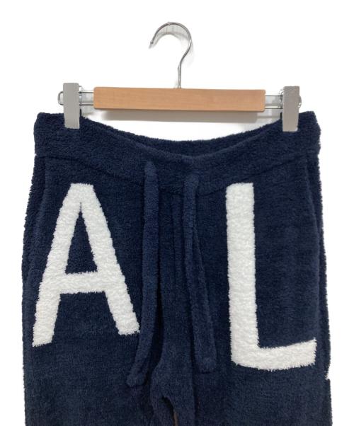 1PIU1UGUALE3 RELAX（ウノピゥウノウグァーレトレ リラックス）1PIU1UGUALE3 RELAX (ウノピゥウノウグァーレトレ リラックス) ボアパンツ ネイビー サイズ:Mの古着・服飾アイテム