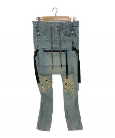 中古・古着通販】D.HYGEN (ディーハイゲン) Bum Flap Distressed Denim 