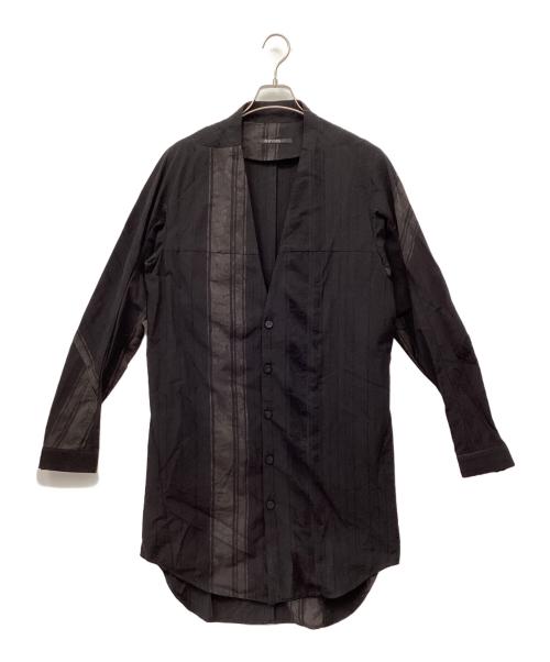 D.HYGEN（ディーハイゲン）D.HYGEN (ディーハイゲン) ロングシャツ ブラック サイズ:1の古着・服飾アイテム