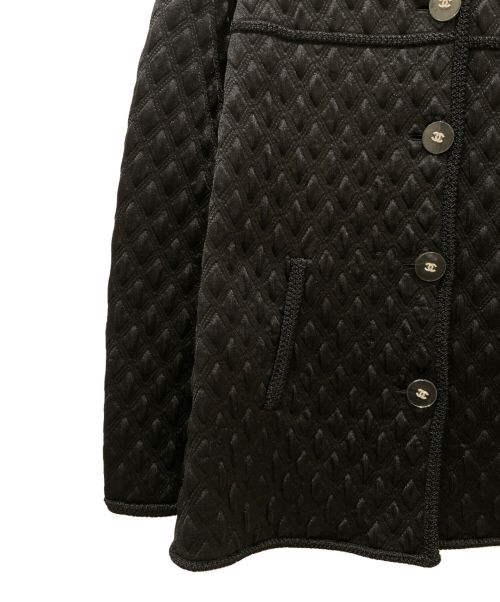 CHANEL（シャネル）CHANEL (シャネル) ココボタンノーカラージャケット ブラック サイズ:36の古着・服飾アイテム