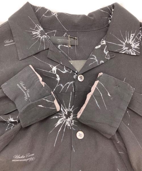 UNDERCOVER（アンダーカバー）UNDERCOVER (アンダーカバー) オープンカラーシャツ ブラック サイズ:2の古着・服飾アイテム