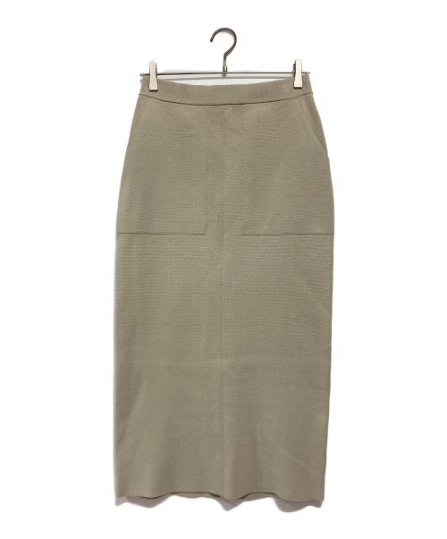 uncrave（アンクレイヴ）uncrave (アンクレイヴ) ニットスカート ベージュ サイズ:2 未使用品の古着・服飾アイテム