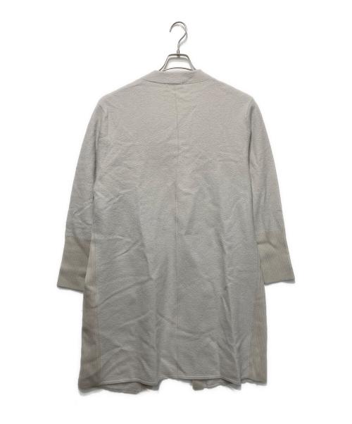 icB（アイシービー）icB (アイシービー) ミルドウール ロングカーディガン ライトグレー サイズ:Ⅼの古着・服飾アイテム