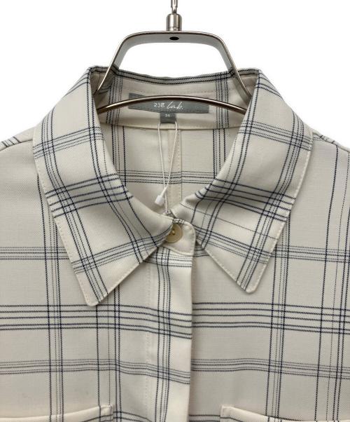 23区 lab.（ニジュウサンクラボ）23区 lab. (ニジュウサンクラボ) ウールライトツイルコートワンピース アイボリー サイズ:36の古着・服飾アイテム