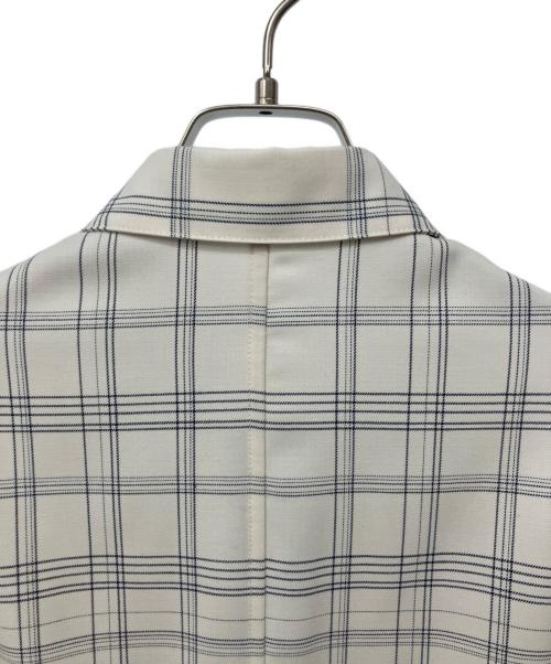 23区 lab.（ニジュウサンクラボ）23区 lab. (ニジュウサンクラボ) ウールライトツイルコートワンピース アイボリー サイズ:36の古着・服飾アイテム