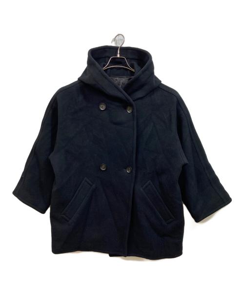 AP STUDIO（エーピーストゥディオ）AP STUDIO (エーピーストゥディオ) ライトモッサ オーバーフーディーコート ブラック サイズ:36の古着・服飾アイテム