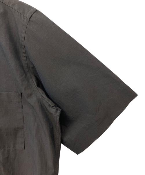 AURALEE（オーラリー）AURALEE (オーラリー) WASHED FINX RIPSTOP CHAMBRAY HALF SLEEVE SHIRTS ブラック サイズ:4の古着・服飾アイテム