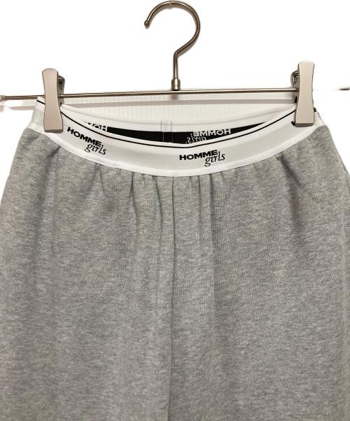 HOMME girls（オムガールズ）HOMME girls (オムガールズ) ロゴスウェットパンツ グレー サイズ:Sの古着・服飾アイテム