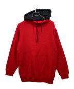 BALENCIAGAバレンシアガ）の古着「ニットフーディ」｜レッド