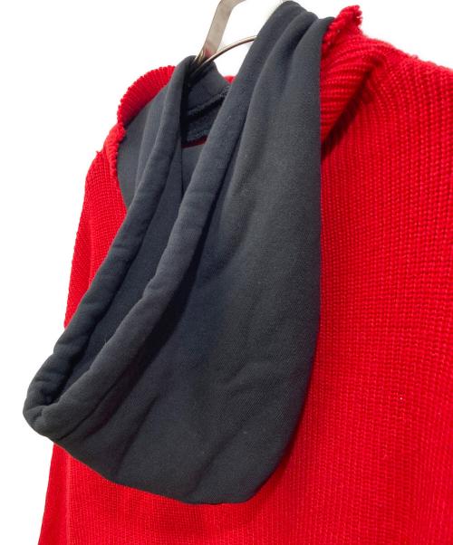 BALENCIAGA（バレンシアガ）BALENCIAGA (バレンシアガ) ニットフーディ レッド サイズ:SIZE Sの古着・服飾アイテム