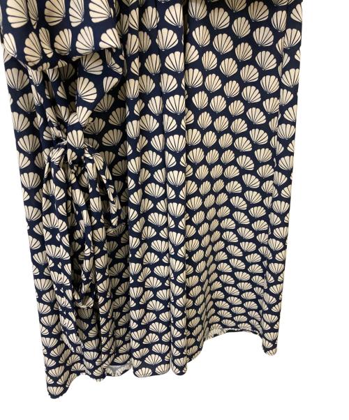 CORCOVADO（コルコバード）CORCOVADO (コルコバード) 総柄ジャージーワンピース ネイビー サイズ:Sの古着・服飾アイテム