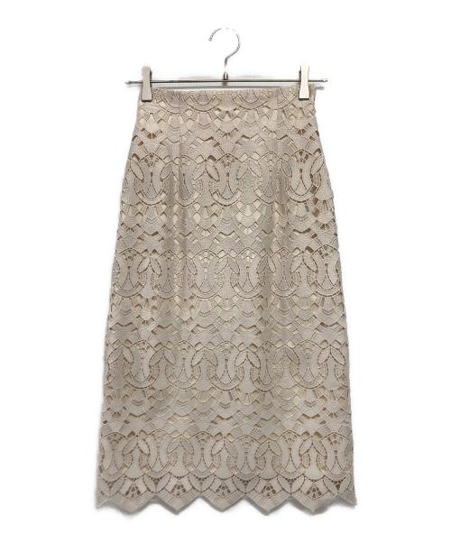 ANAYI（アナイ）ANAYI (アナイ) レーススカート アイボリー サイズ:36の古着・服飾アイテム
