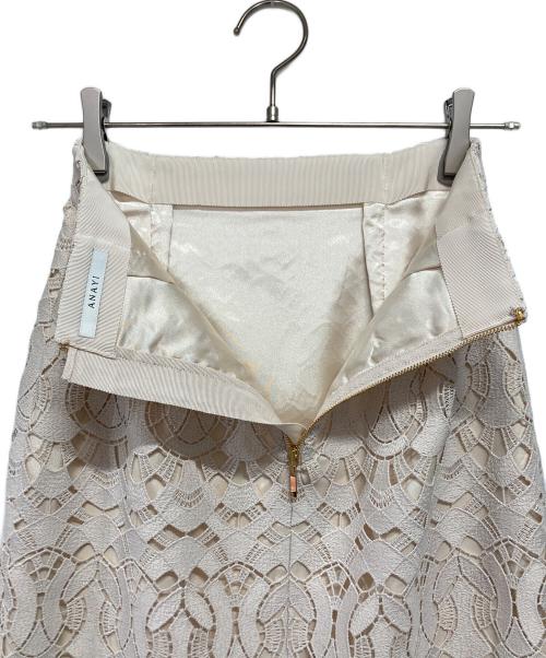 ANAYI（アナイ）ANAYI (アナイ) レーススカート アイボリー サイズ:36の古着・服飾アイテム