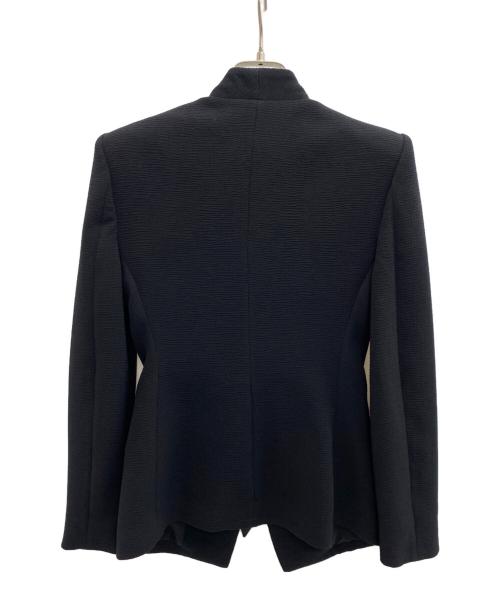 EMPORIO ARMANI（エンポリオアルマーニ）EMPORIO ARMANI (エンポリオアルマーニ) クレープブレザー ブラック サイズ:36の古着・服飾アイテム