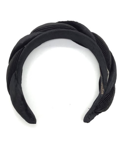ALEXANDRE de Paris（アレクサンドルドゥパリ）ALEXANDRE DE PARIS (アレクサンドルドゥパリ) カチューシャ ブラックの古着・服飾アイテム