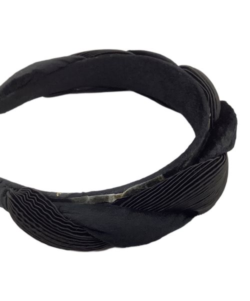 ALEXANDRE de Paris（アレクサンドルドゥパリ）ALEXANDRE DE PARIS (アレクサンドルドゥパリ) カチューシャ ブラックの古着・服飾アイテム