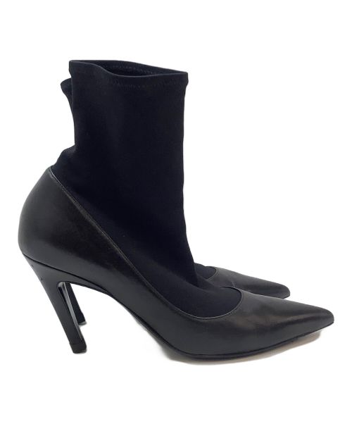 BALENCIAGA（バレンシアガ）BALENCIAGA (バレンシアガ) コンビストレッチブーツ ブラック サイズ:37の古着・服飾アイテム