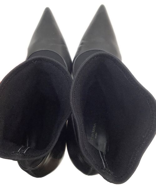 BALENCIAGA（バレンシアガ）BALENCIAGA (バレンシアガ) コンビストレッチブーツ ブラック サイズ:37の古着・服飾アイテム