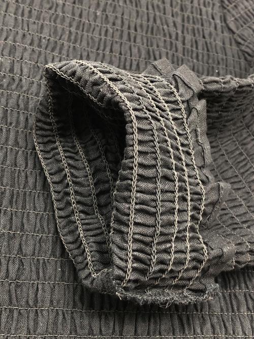 ETRE TOKYO（エトレトウキョウ）ETRE TOKYO (エトレトウキョウ) シャーリングフレア ワンピース ブラック サイズ:Fの古着・服飾アイテム