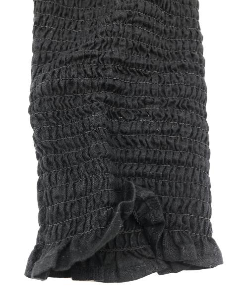 ETRE TOKYO（エトレトウキョウ）ETRE TOKYO (エトレトウキョウ) シャーリングフレア ワンピース ブラック サイズ:Fの古着・服飾アイテム