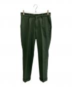 MR.OLIVEミスターオリーブ）の古着「ONE PLEATS STA-PREST TAPERED PANTS」｜グリーン