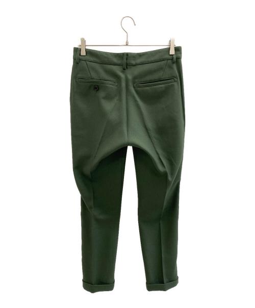 MR.OLIVE（ミスターオリーブ）MR.OLIVE (ミスターオリーブ) ONE PLEATS STA-PREST TAPERED PANTS グリーン サイズ:Mの古着・服飾アイテム