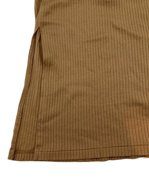 TODAYFUL（トゥデイフル）TODAYFUL (トゥデイフル) cotton rib layered dress　ジレ付き ブラウン サイズ:36の古着・服飾アイテム
