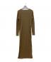 TODAYFUL (トゥデイフル) cotton rib layered dress　ジレ付き ブラウン サイズ:36：5000円