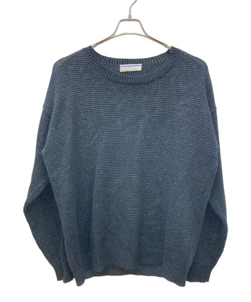 CristaSeya（クリスタセヤ）CristaSeya (クリスタセヤ) Washi Paper Sweater ブラック サイズ:XLの古着・服飾アイテム