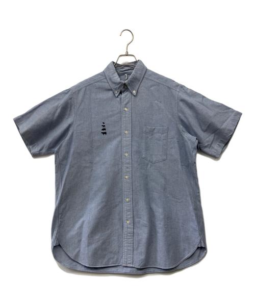 MOUNTAIN RESEARCH（マウンテンリサーチ）MOUNTAIN RESEARCH (マウンテンリサーチ) 半袖BDシャツ ブルー サイズ:Mの古着・服飾アイテム