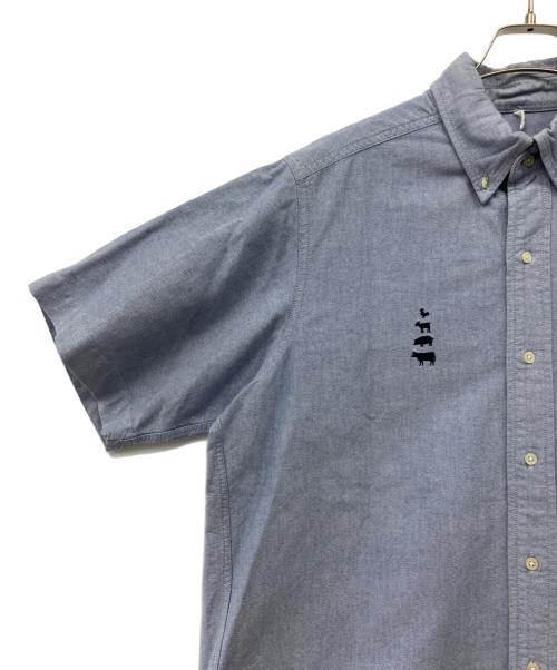 MOUNTAIN RESEARCH（マウンテンリサーチ）MOUNTAIN RESEARCH (マウンテンリサーチ) 半袖BDシャツ ブルー サイズ:Mの古着・服飾アイテム