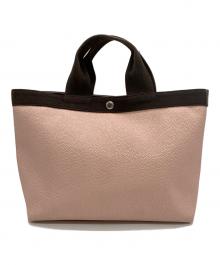 Herve Chapelier（エルベシャプリエ）の古着「M SQUARE TOTE BAG」｜ピンク