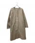 ADORE（アドーア）の古着「ライナー付ノーカラーコート」｜ベージュ