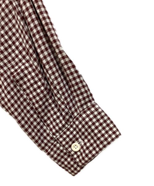 MARGARET HOWELL（マーガレットハウエル）MARGARET HOWELL (マーガレットハウエル) ギンガムチェックシャツ ブラウン サイズ:Mの古着・服飾アイテム