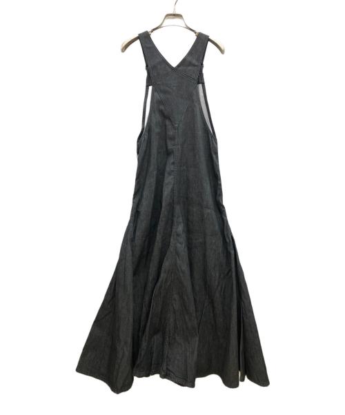 ESTNATION（エストネーション）ESTNATION (エストネーション) コットンデニムオーバーオールワンピース グレー サイズ:36の古着・服飾アイテム