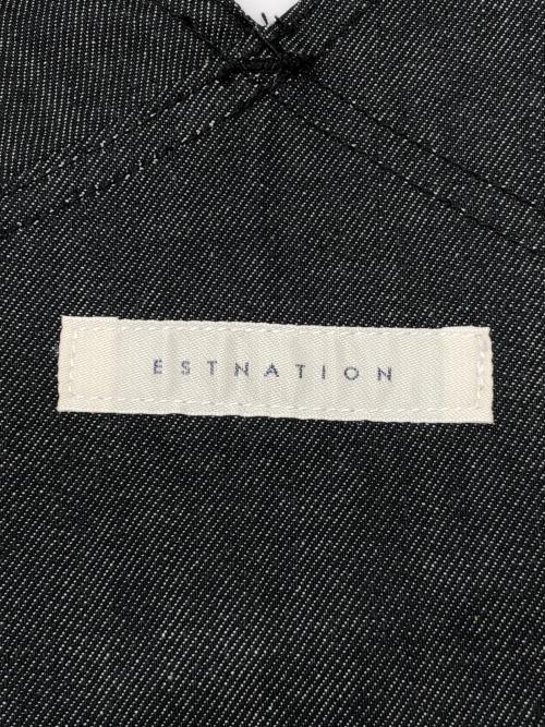 ESTNATION（エストネーション）ESTNATION (エストネーション) コットンデニムオーバーオールワンピース グレー サイズ:36の古着・服飾アイテム